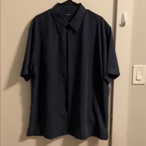 Blue Alfani Short Sleeve Button Down